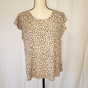 Papermoon Cream/Black Dot Top